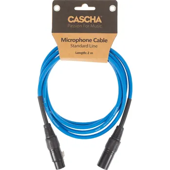 Audio kabel Cascha Standard Line Mic Cable Blue 2m + prodloužená záruka 3 roky