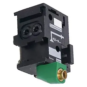 Modul s volbou pracovního režimu, montáž na DIN lištu pro pneumatické logické prvky Parker PLE-B12