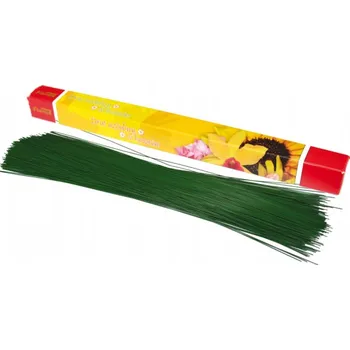 Vázací drát Drát květinový vázací sekaný lakovaný zelený 0,8mm 40cm