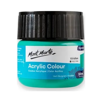 Výtvarná barva Mont Marte akrylová barva,100ml, smaragdová zelená (Viridian)