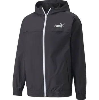 Pánská větrovka Pánská bunda Puma ESSENTIALS+ CB WINDBREAKER JACKET L Černá, Bílá