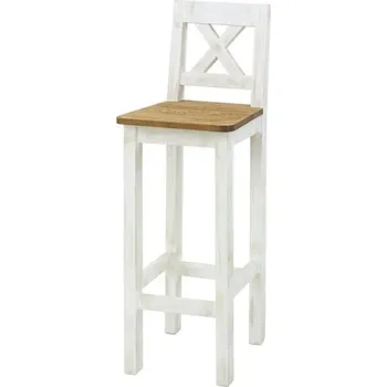 Jídelní židle Barová židle masiv SIL 23 - K02 tmavá borovice