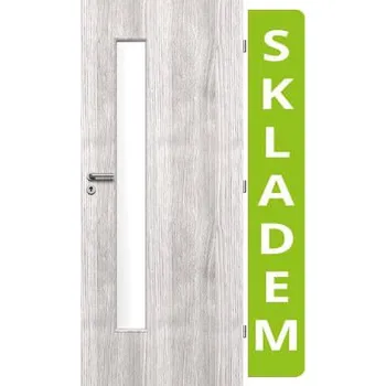 Interiérové dveře VILEN DOOR Interiérové dveře Irina 3/3 - Dub stříbrný, 80/197 cm