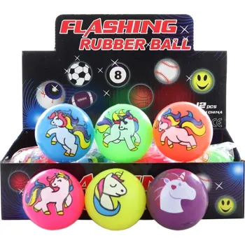 Dětský míč Unicorn (Jednorožci) Míček jednorožec 5,5 cm se světlem