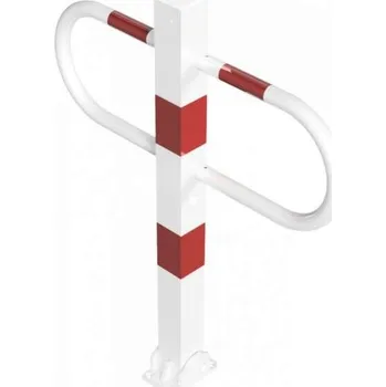 parkovací zábrana 471UZB skládací zábrana 900mm, ZN+bílé/červené pruhy