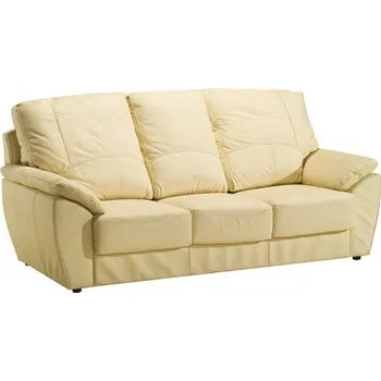 Pohovka Rozkládací trojmístná pohovka DALIBOR kůže Potah: kůže Madras white