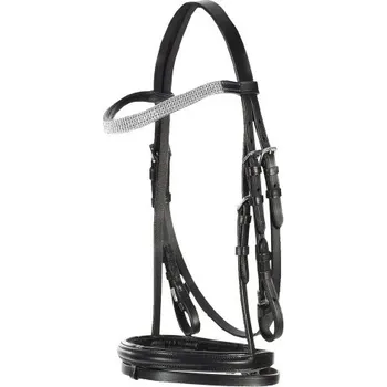 Uzdečka Horze Pony, Cob - Černá - Zlatá