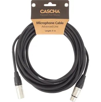 Audio kabel Cascha Advanced Line Mic Cable Black 9m + prodloužená záruka 3 roky