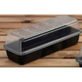 Minipařeniště Garland pařník Narrow, tvrdý plast, nevyhřívaný, 37.5x13.5x12.5cm Barva: Černá