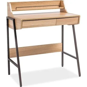 Psací stůl Pracovní stůl B-168 dub/hnědý kov