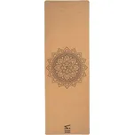 Yoga podložka SHARP SHAPE CORK TRAVEL YOGA MAT MANDALA UNI Hnědá, Tmavě šedá