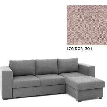 Sedací souprava Rohová sedací souprava AVA LUCY rozkládací s úložným prostorem, pravá, LONDON 304