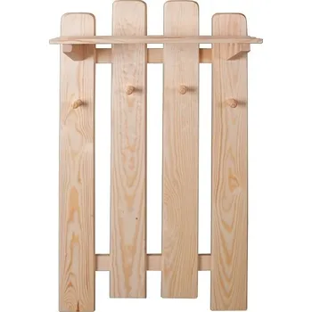 Věšák Věšáková stěna SW-132 s policí Barva: moření olše