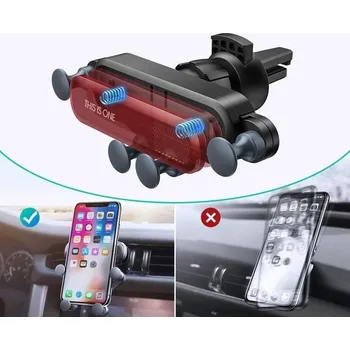 Držák do auta Interlook PSI-A033 | Gravitační držák telefonu | 3 barvy stříbrné