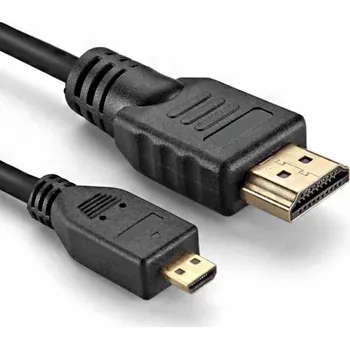Video kabel Interlook DF-3,0-3M | HDMI - Micro HDMI kabel | v1.4 | 4K 3D 48bit Černý