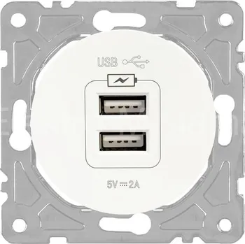 Elektrická zásuvka SEU1028W usb zásuvky bílá SOUL DPM