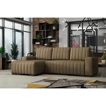 Sedací souprava Falco Rohová sedací souprava HAKIM rozkládací s úložným prostorem, levá, béžová/falcone24