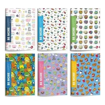 Zeszyt A4/48K linia Be More Happy (10szt)