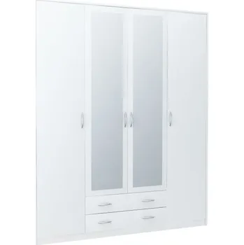 Šatní skříň Šatní skříň VIKA 4D2S SZ08, bílá