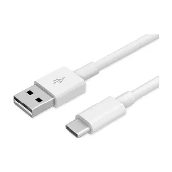 Datový kabel USB A na USB C, barva bílá - 2 metry