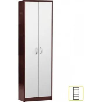 Šatní skříň Skříň do předsíně MECKI wenge/bílá