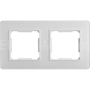 vypínač QAD1002GW 2 rám sklo bílá QUAD