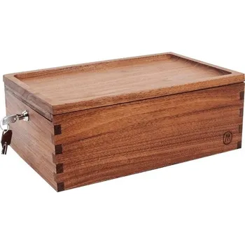 Úložný box Dřevěná uzamykatelná skříňka Marley Natural Lock Stash Box