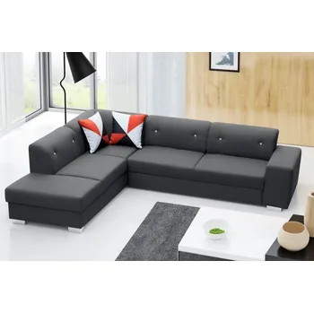 Sedací souprava Falco Rohová sedací souprava Digi, rozkládací s úložným prostorem, levá, šedá/Inari 94