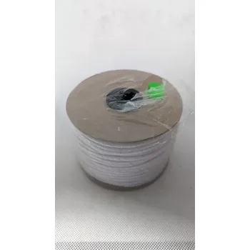Textilní guma Pruženka bílá 50m