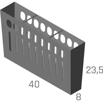 DITON Kalový koš 40/8/23,5 cm pro štěrbinový žlab