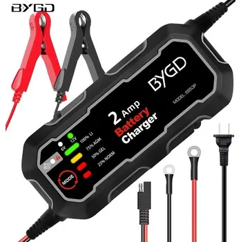 Nabíječka autobaterie Plně automatická inteligentní nabíječka 2A - 6V 12V přenosná nabíječka automobilových baterií