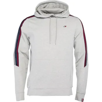 Pánská mikina Pánská mikina Tommy Hilfiger TEXTURED TAPE HOODY S Šedá, Tmavě modrá, Červená
