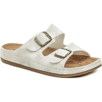 Dámská zdravotní obuv Mediline pantofle S182.002 bílé Rozměr: 45