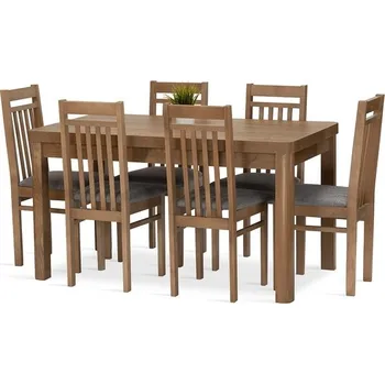 Jídelní set Falco Jídelní set Meteor 6 dub lefkas/modrá