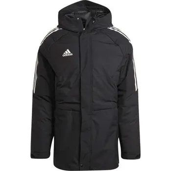 Pánská fotbalová bunda adidas CONDIVO 22 STADIUM PARKA S Černá, Bílá