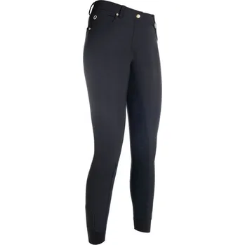 Jezdecké kalhoty Dámské rajtky LG s celok. sedem HKM, 38 - Černá