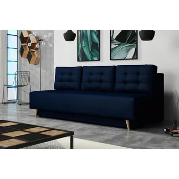 Pohovka Falco Rozkládací pohovka Sebastian s úložným prostorem, modrá Velluto 11