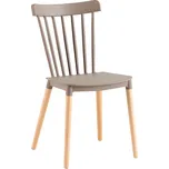 Jídelní židle, šedá/buk, ZOSIMA