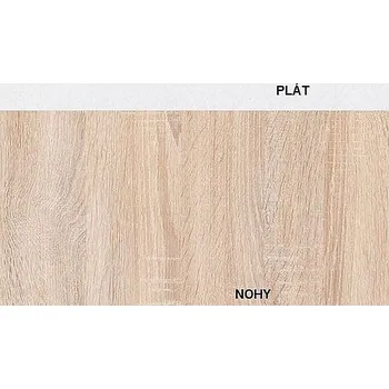 Konferenční stolek Konferenční stůl BERN Varianta: plát bílý / nohy dub sonoma