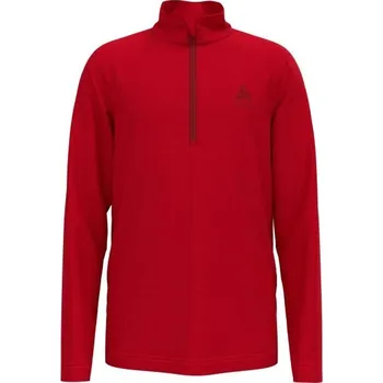 Chlapecká mikina Dětská mikina Odlo MID LAYER 1/2 ZIP BERRA KIDS 152 Červená