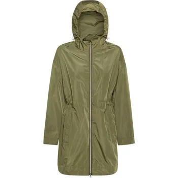 Dámská parka Dámská bunda Geox W BULMYA LONG PARKA - FAKE MEM 44 Khaki