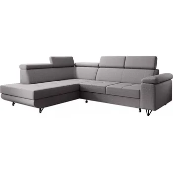 Sedací souprava Rozkládací sedací souprava, světle šedá, levá, JOGI ROH