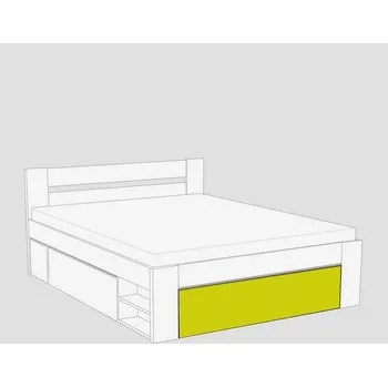 Postel Čelo k posteli REA KIRA 160x200, čílko 2, ZELENÁ