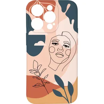 Pouzdro na mobilní telefon Kryt Dívka v abstrakci pro iPhone 15 Pro