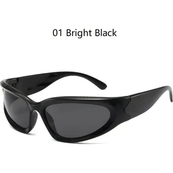 Sluneční brýle Luxusní sportovní unisex sluneční brýle unisex, UV400 - 01 Jasně černá