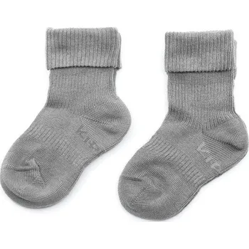 Pánské ponožky KipKep Dětské ponožky Stay-on-Socks 12-18m 2páry Grey