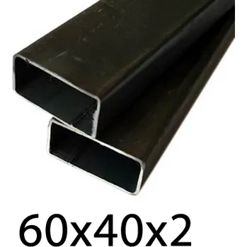 Stavební profil Jeklový profil 60x40x2, černý 6 m (JOKL-60x40x2-6)