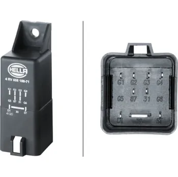 Řídicí jednotka, doba žhavení, , 04L907281, HELLA, 4RV 008 188-711