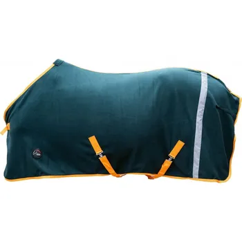 Deka pro koně Odpocovací deka s reflexním pruhem HKM,tmavě zelená, 155 cm