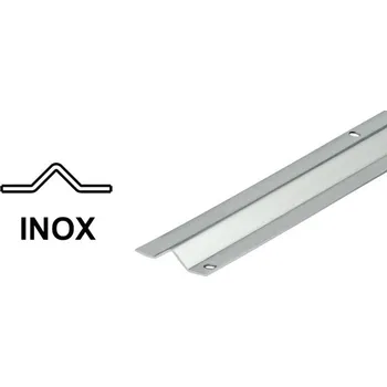 Pohon brány INOX Kolejnice pro kolejovou bránu k přišroubování, tvar V 3 m (CML-293I-3)